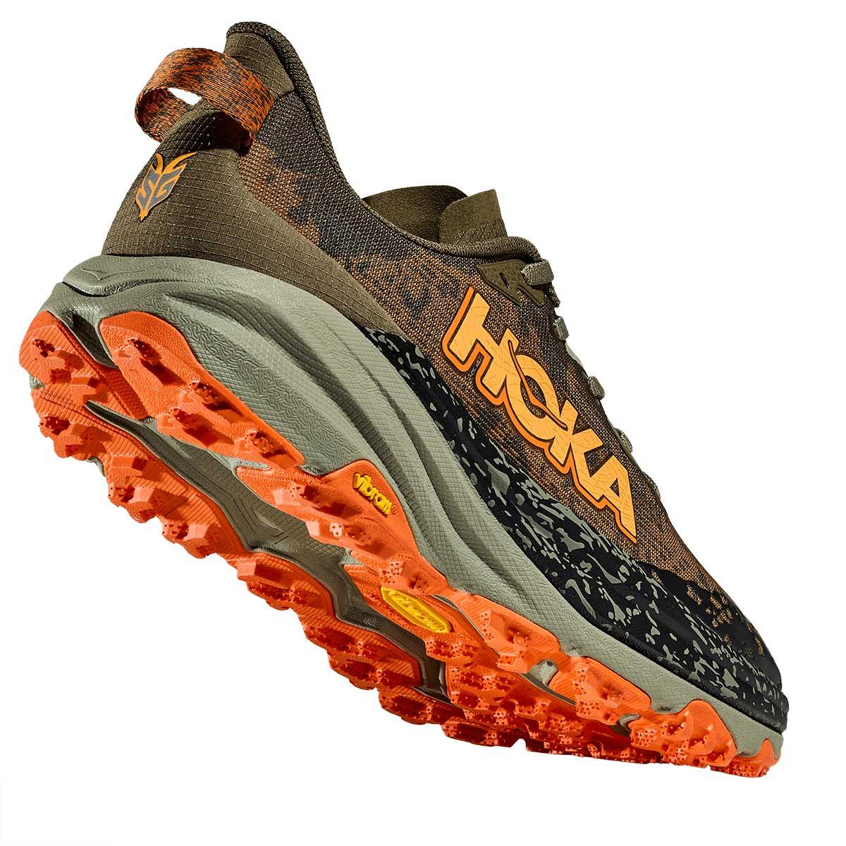 Hoka Speedgoat 6 Shoe Men's in Antique Olive and Squash